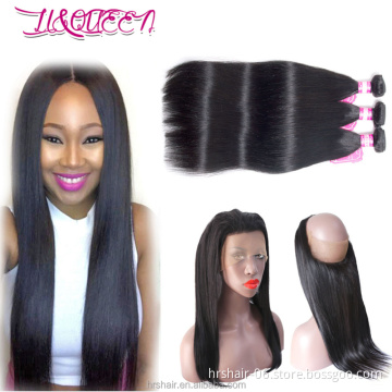 8a grade virgin hair bundles with closure wholesale hair vendors 360 frontal closure original Brazilian human hair